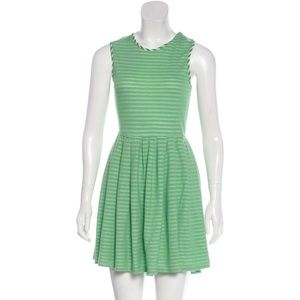 Opening Ceremony Striped Cross Open Back Mini Dress S